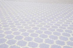 Esprit Kelim Teppich Hellblau aus Wolle