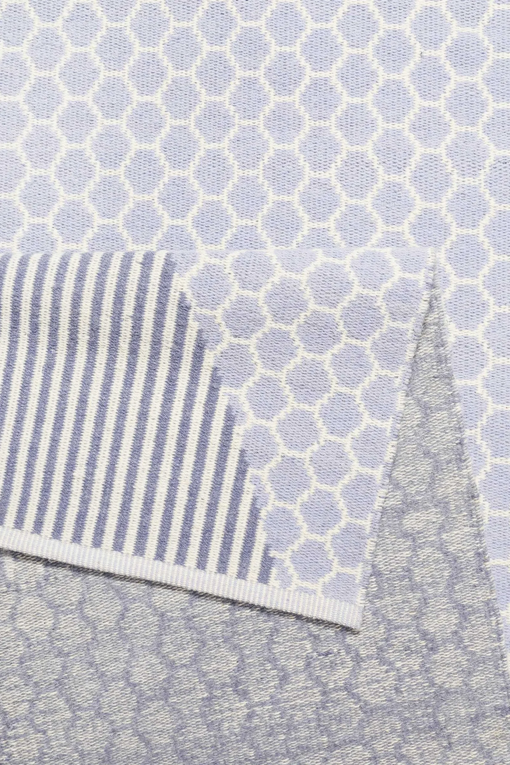 Esprit Kelim Teppich Hellblau aus Wolle "East Atlanta"