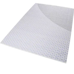 Esprit Kelim Teppich Hellblau aus Wolle