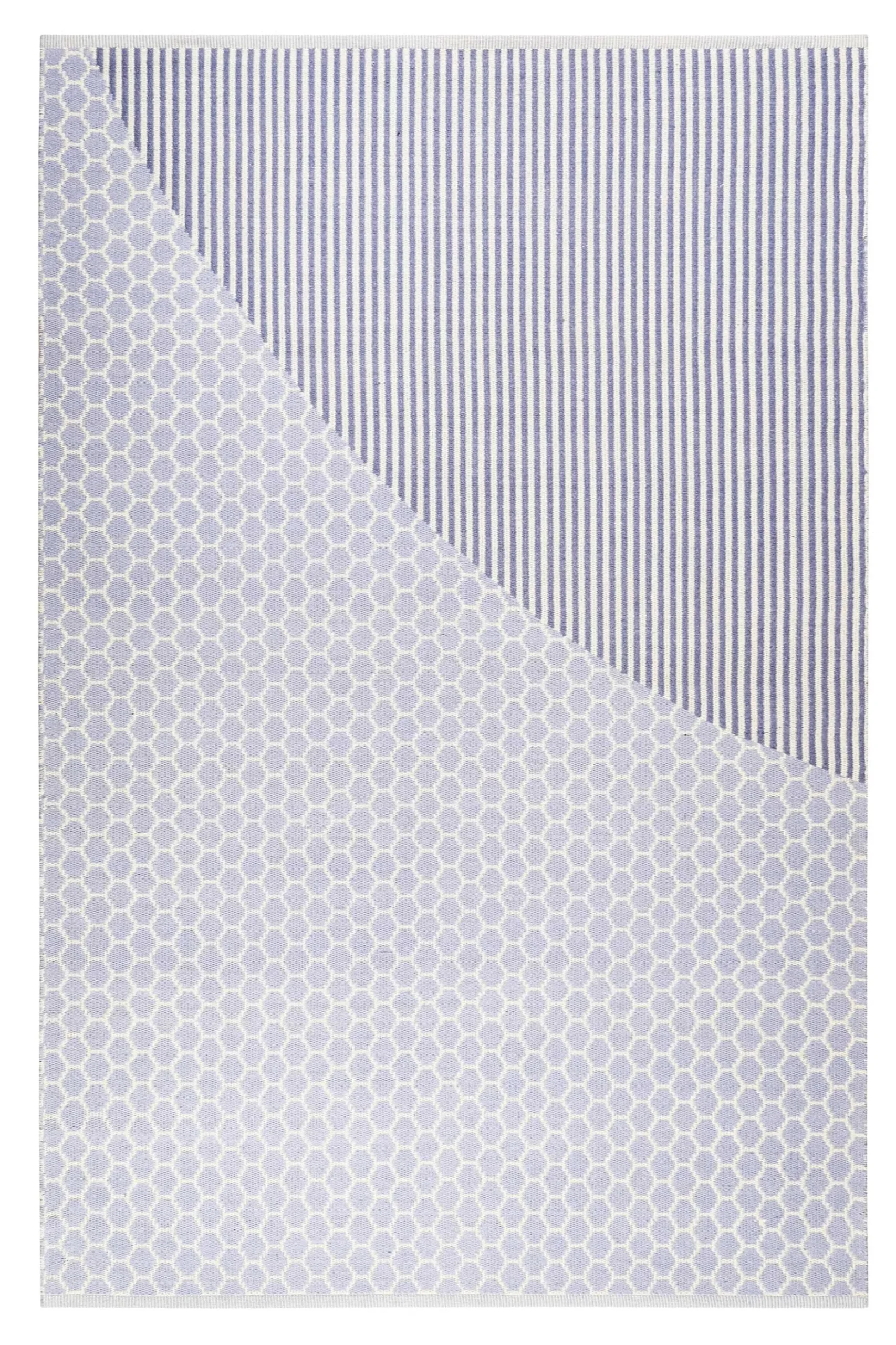 Esprit Kelim Teppich Hellblau aus Wolle "East Atlanta"