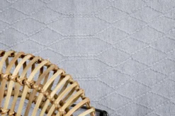 Esprit Kelim Teppich Hellblau aus Wolle