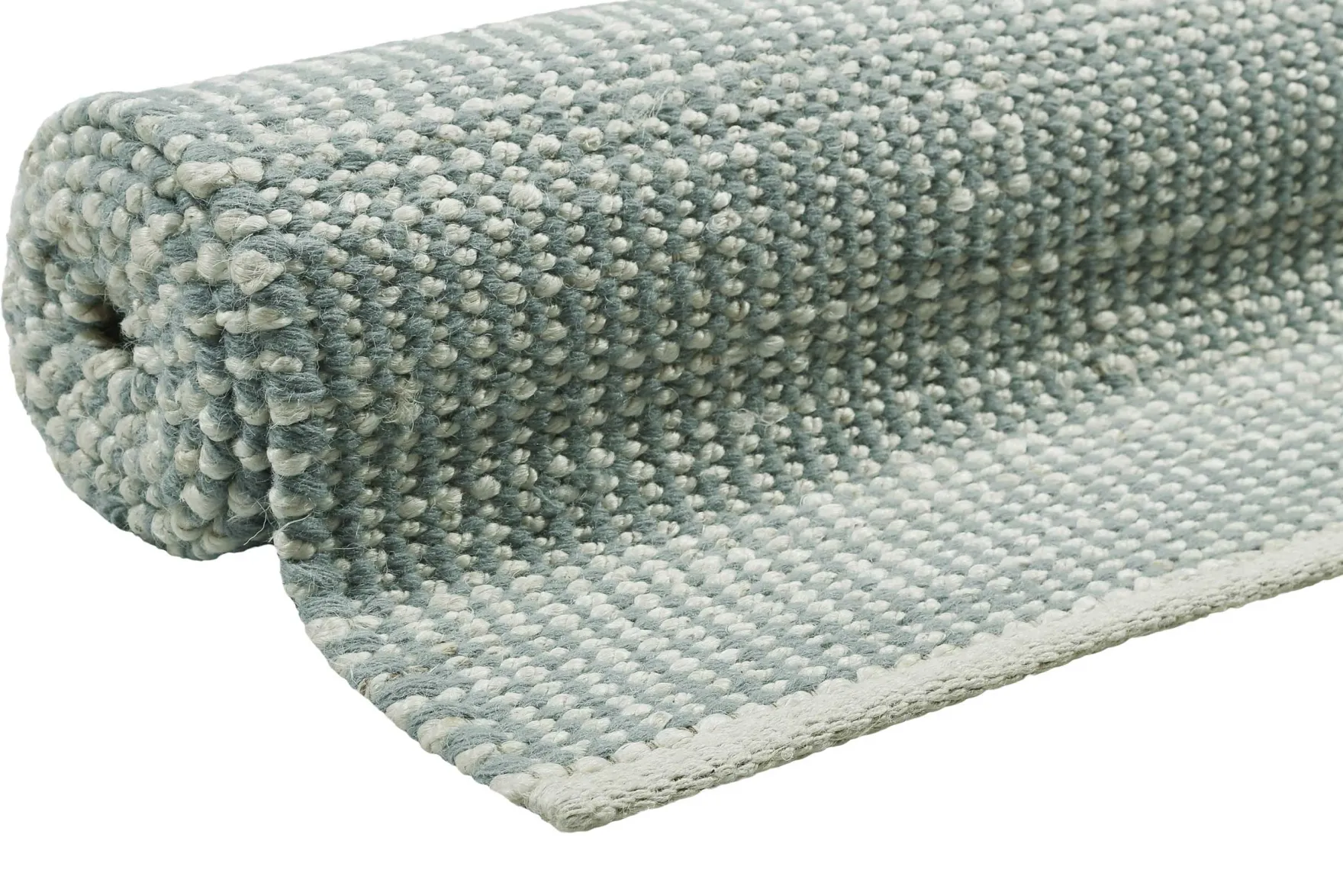 Esprit Kelim Teppich Mintgrün Beige aus Jute & Wolle "Gobi"