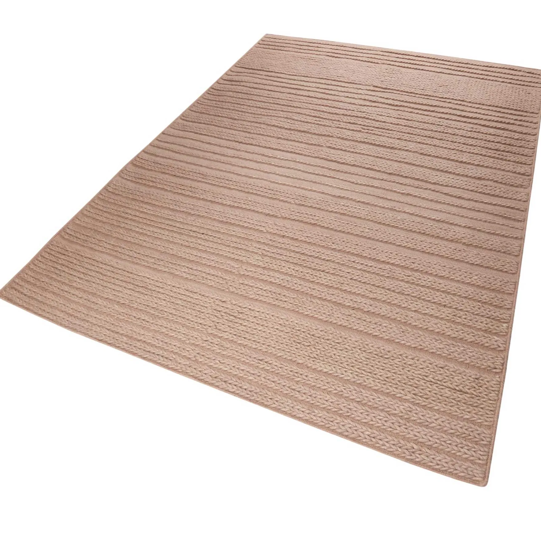 Esprit Kelim Teppich Rosa aus Wolle "Aurelia"