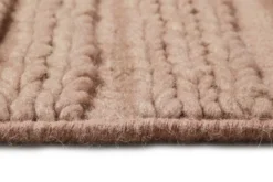 Esprit Kelim Teppich Rosa aus Wolle