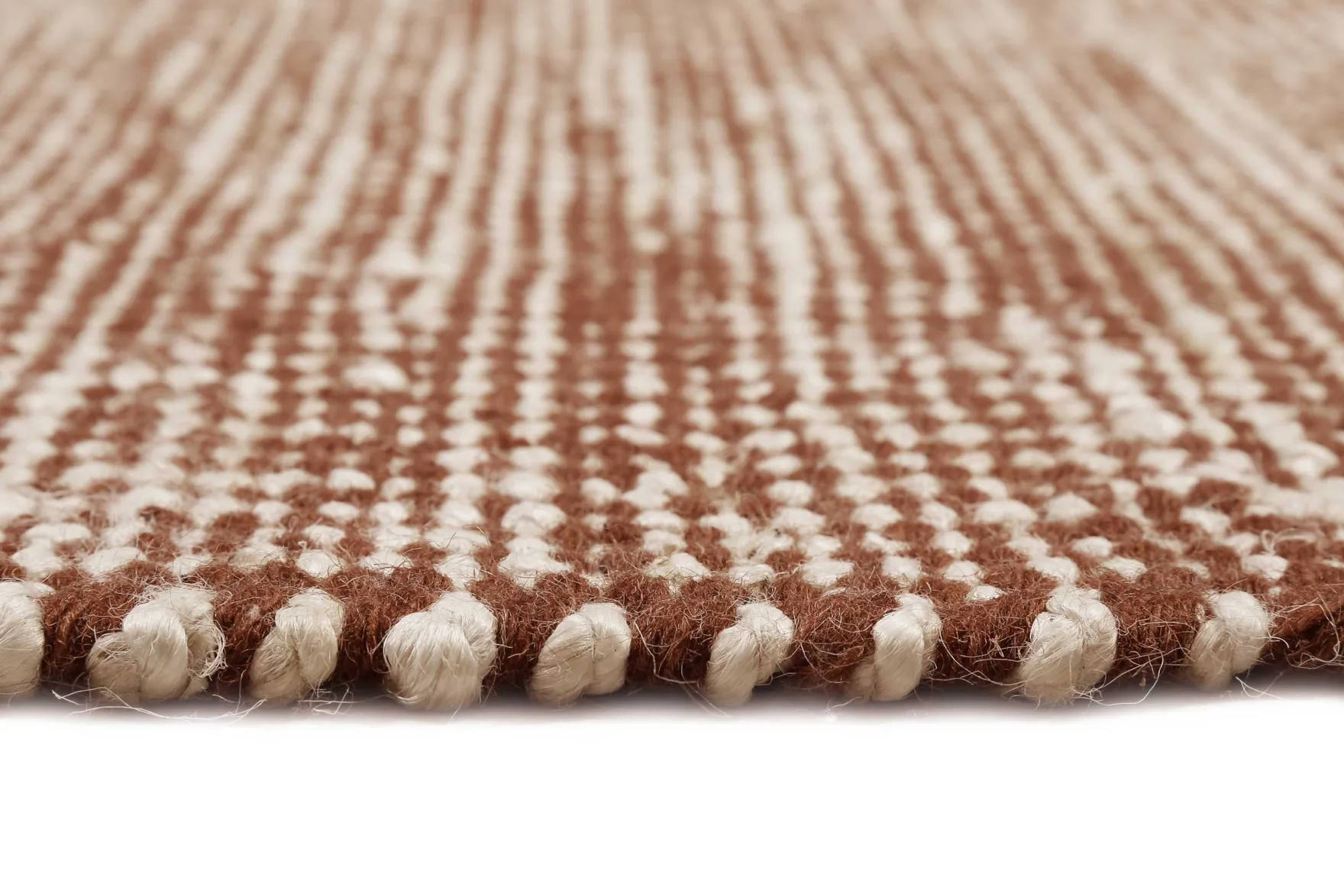 Esprit Kelim Teppich Rotbraun Beige aus Jute & Wolle "Gobi"