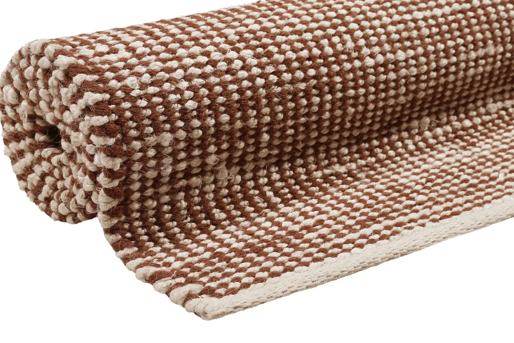 Esprit Kelim Teppich Rotbraun Beige aus Jute & Wolle "Gobi"