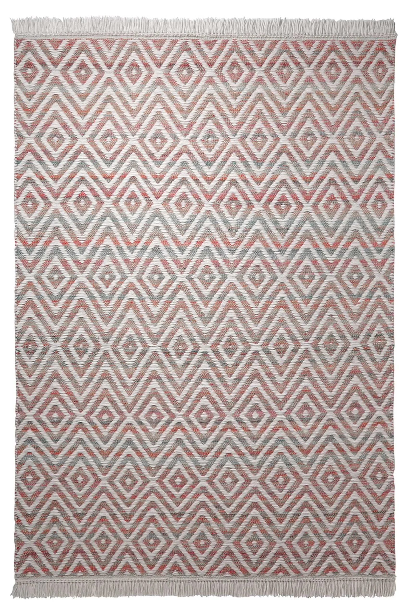 Esprit Kelim Teppich rot "Vector"
