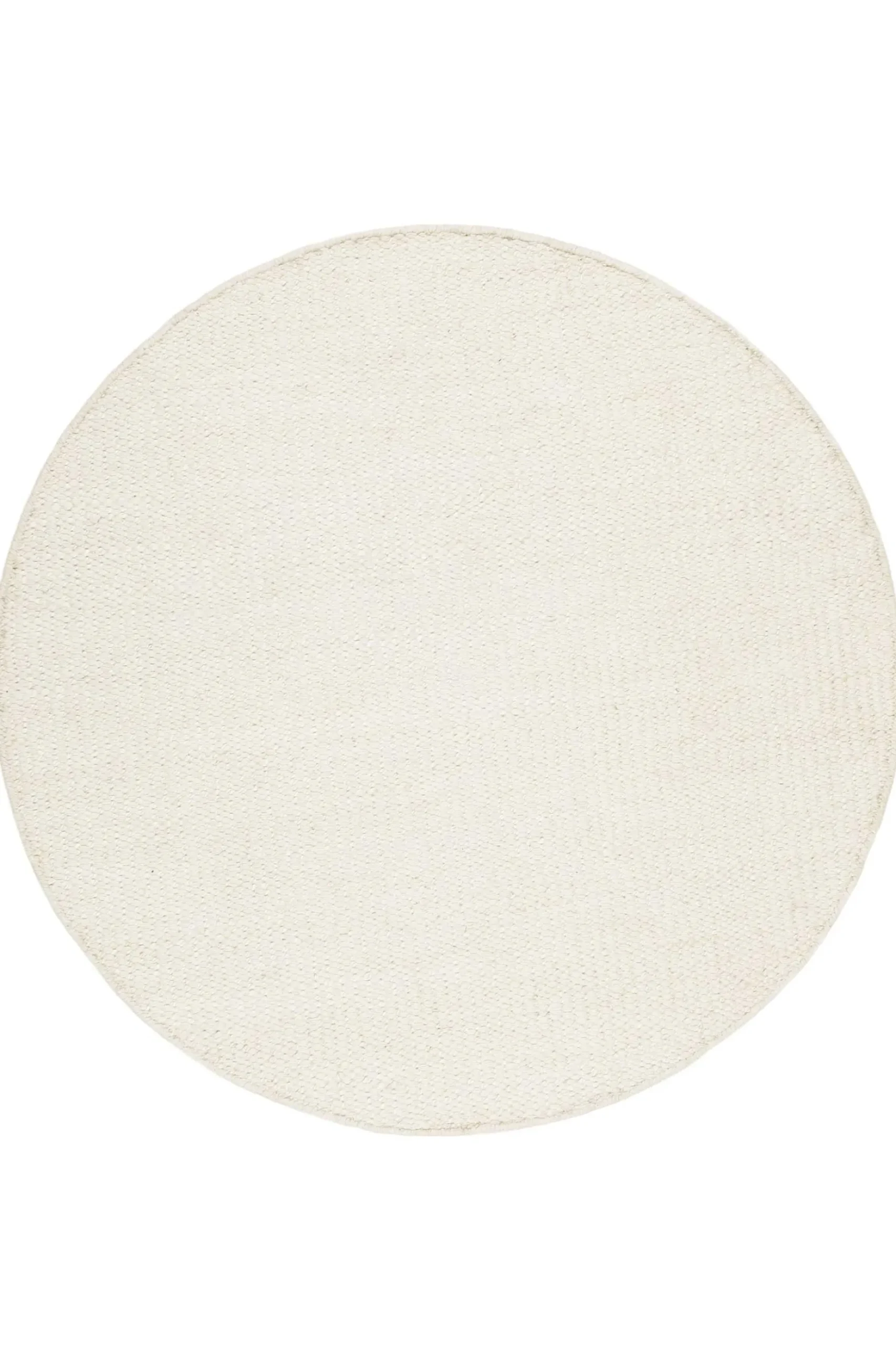 Esprit Kelim Teppich Rund Creme Weiß aus Jute & Wolle "Gobi"