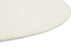 Esprit Kelim Teppich Rund Creme Weiß aus Jute & Wolle