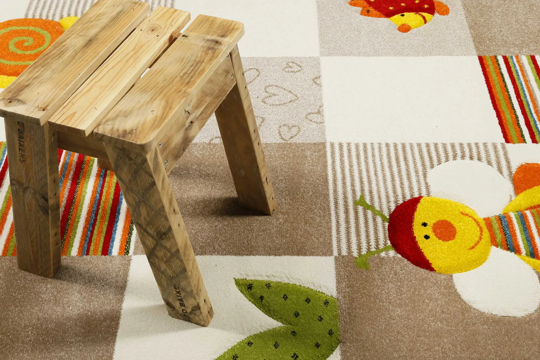 Esprit Kinderteppich Beige Bunt "Bee 2.0"