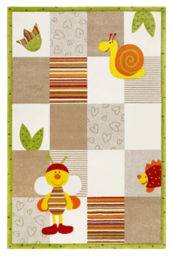 Esprit Kinderteppich Beige Bunt