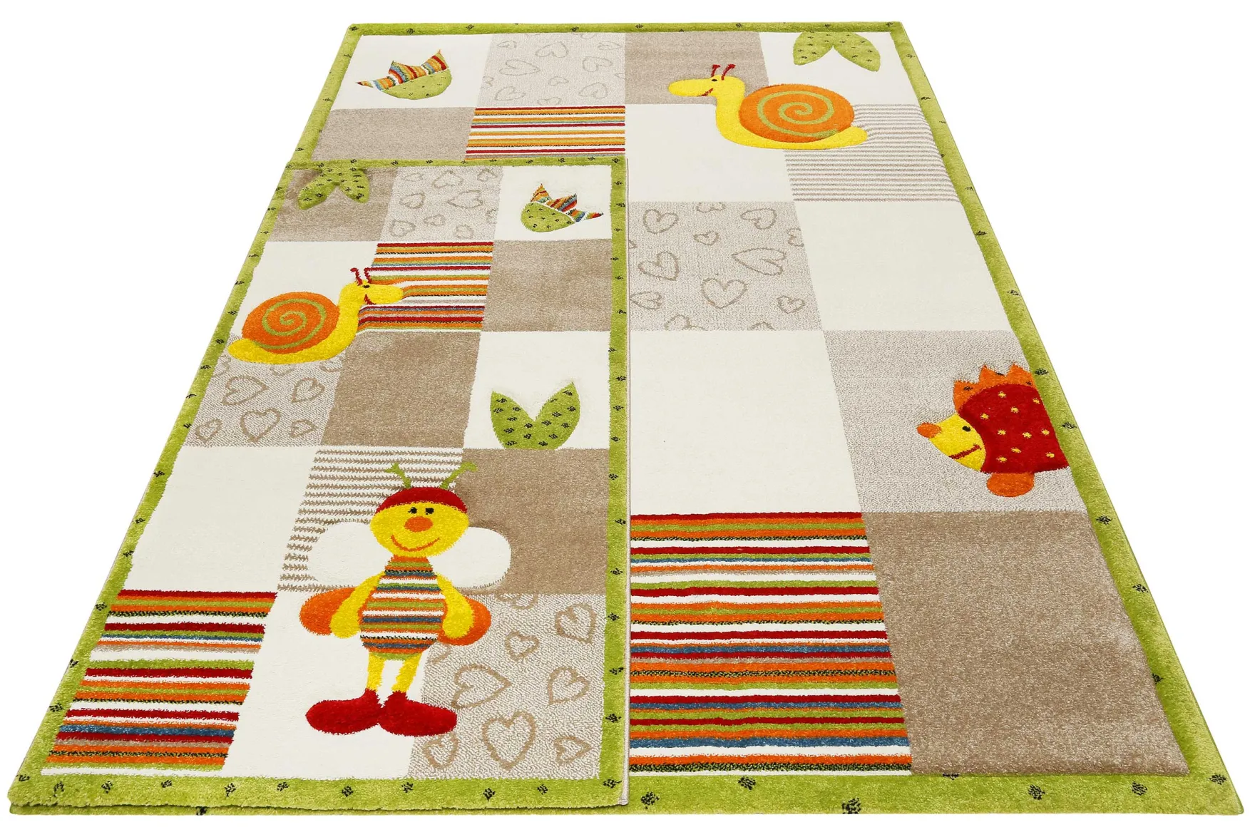 Esprit Kinderteppich Beige Bunt "Bee 2.0"