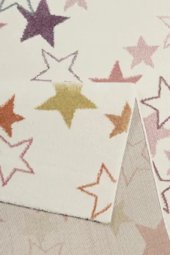 Esprit Kinder Teppich beige rosa grün blau flieder "Esterya"
