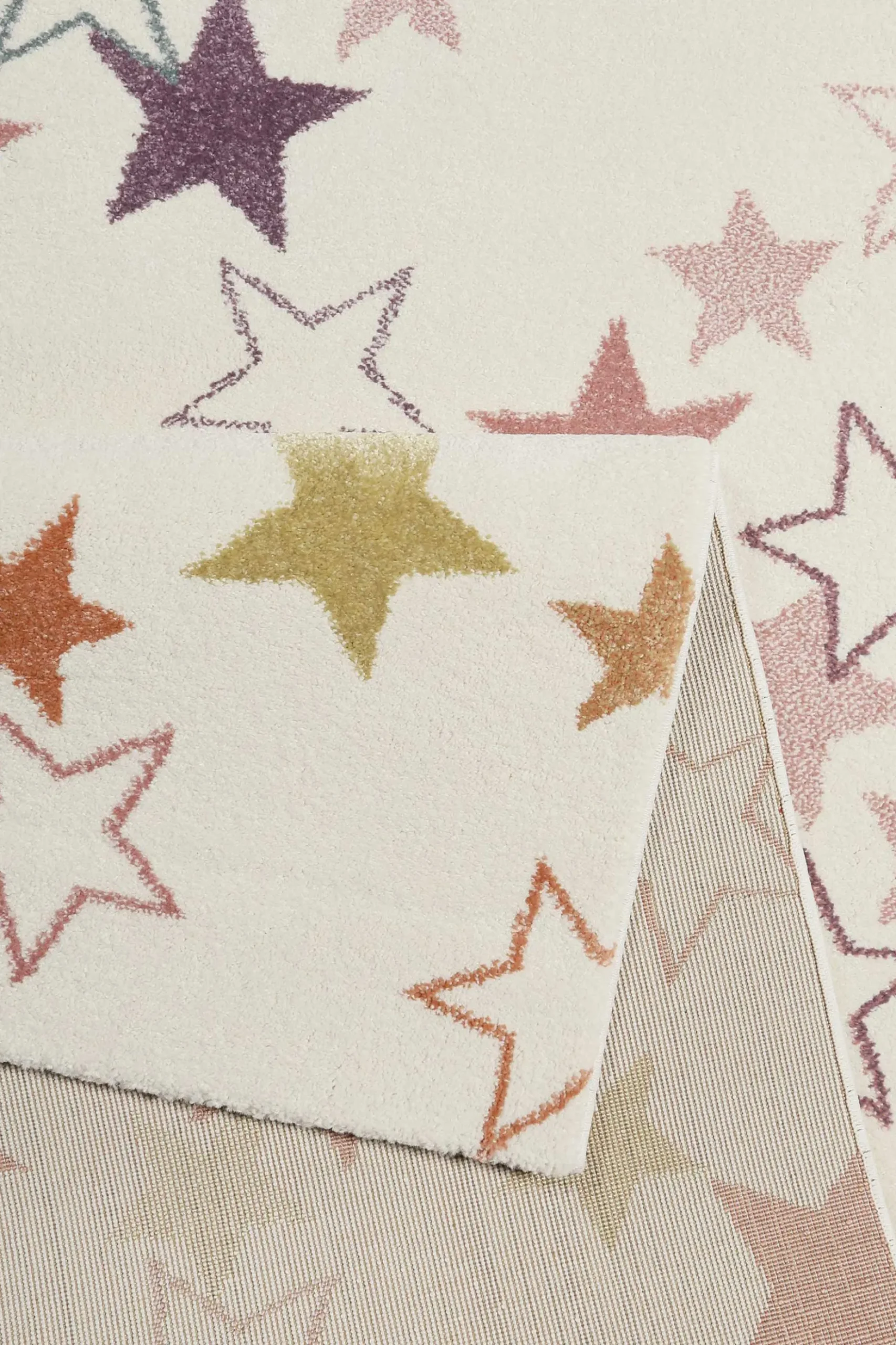 Esprit Kinder Teppich beige rosa grün blau flieder "Esterya"