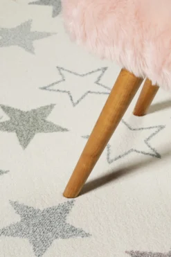 Esprit Kinder Teppich beige rosa grün blau flieder