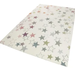 Esprit Kinder Teppich beige rosa grün blau flieder