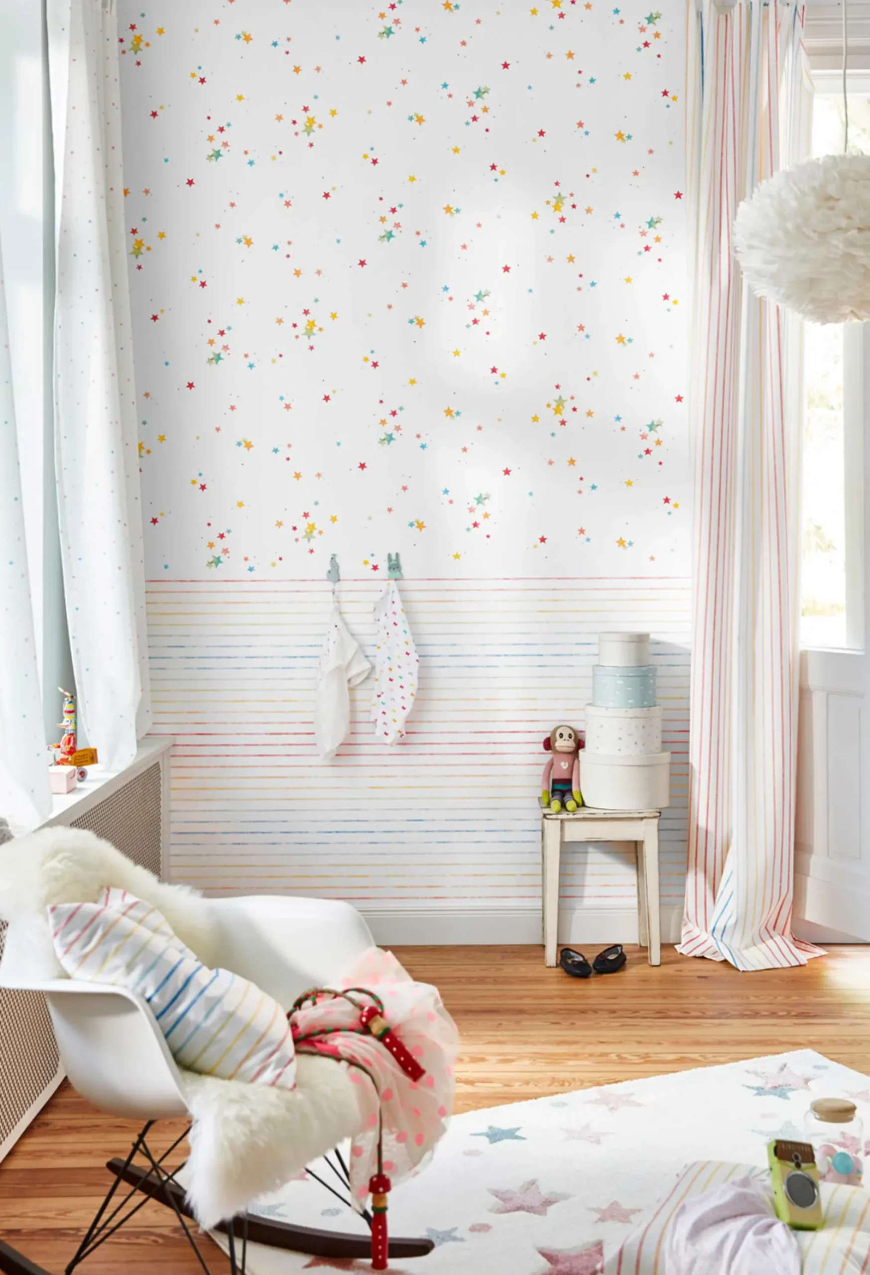 Esprit Kinderteppich beige rosa grau blau "Jonne"