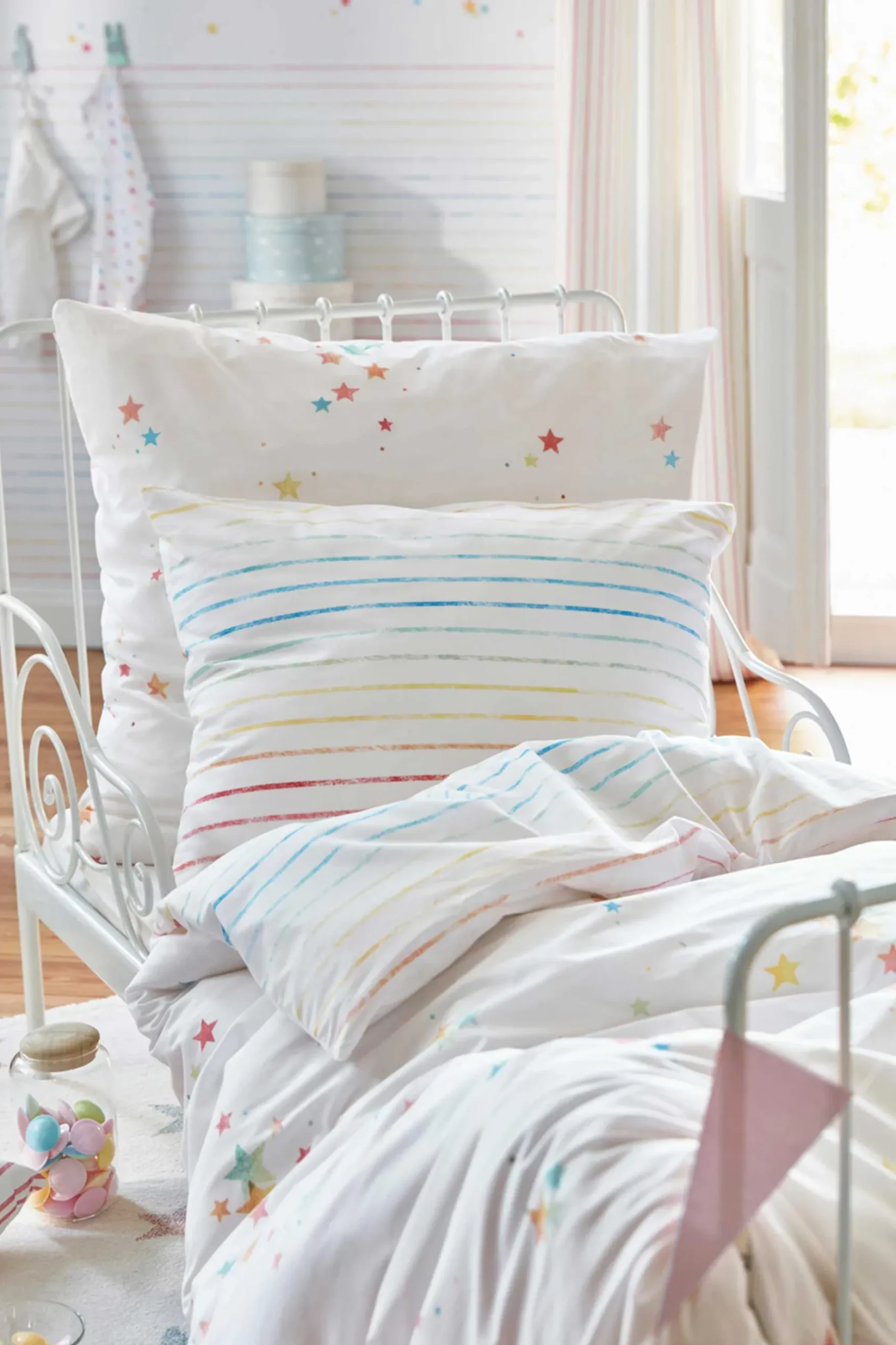 Esprit Kinderteppich beige rosa grau blau "Jonne"