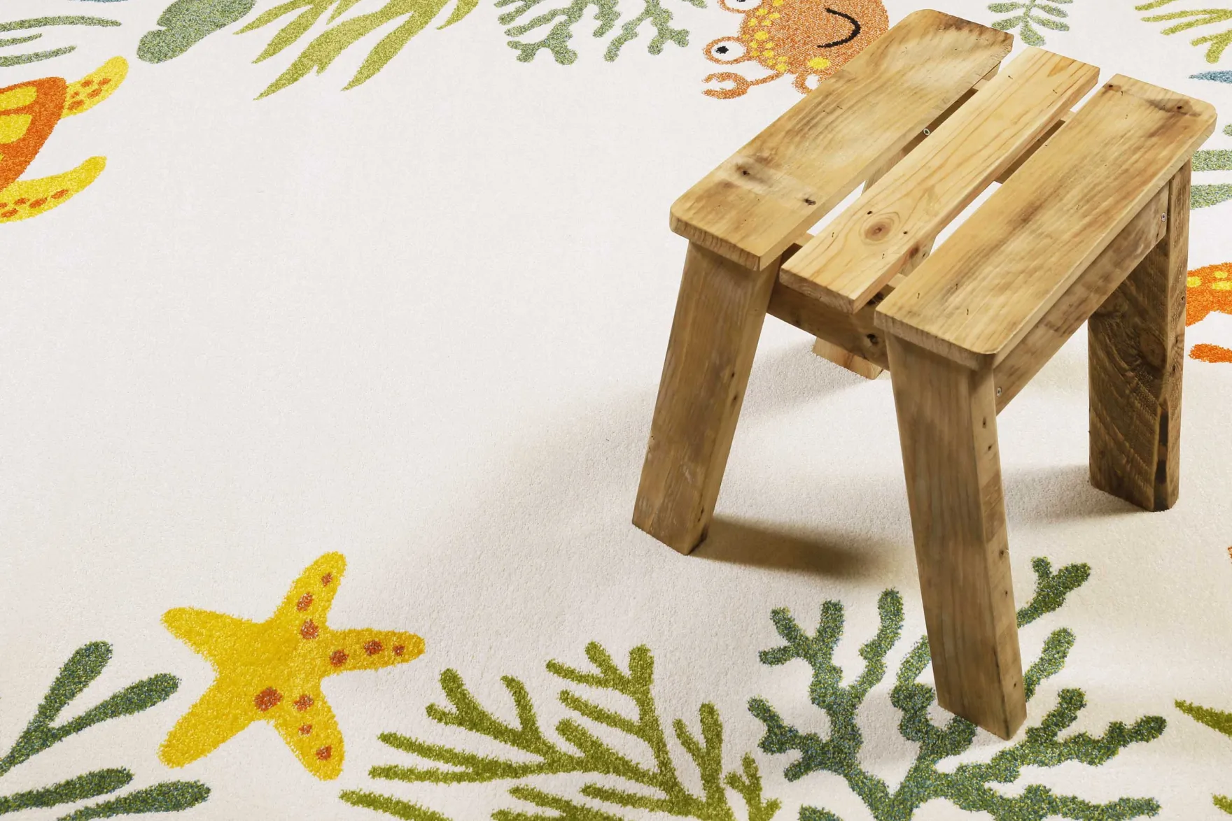 Esprit Kinderteppich Creme Beige "Waterworld"