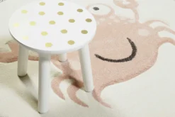 Esprit Kinderteppich Creme Weiß Rosa "CRAB"