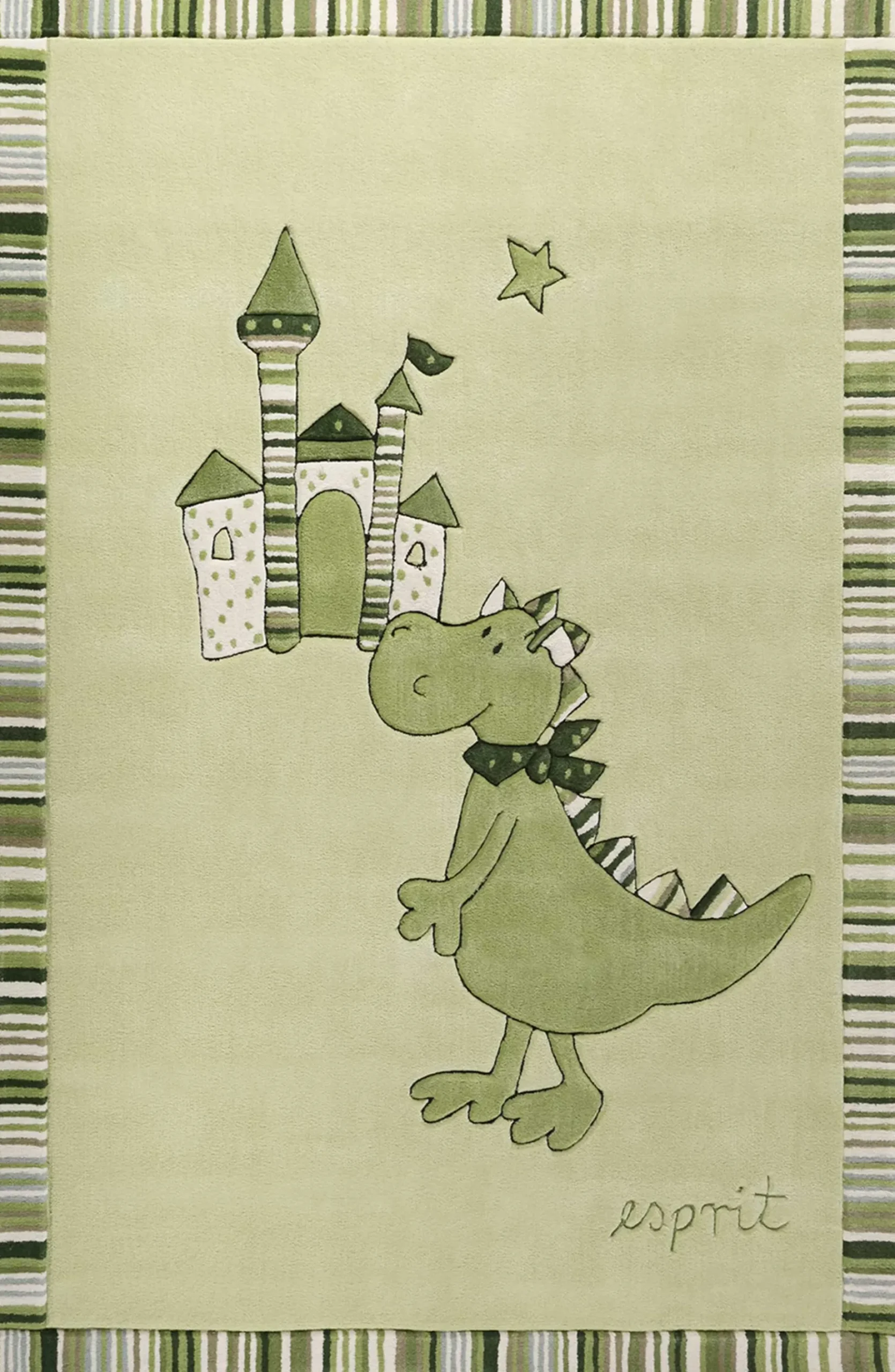 Esprit Kinder Teppich "Dragon&Castle" grün