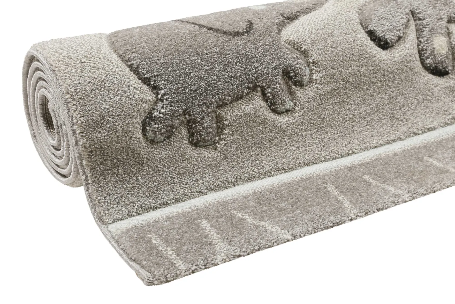 Esprit Kinderteppich Grau meliert "Lucky Zoo 2.0"