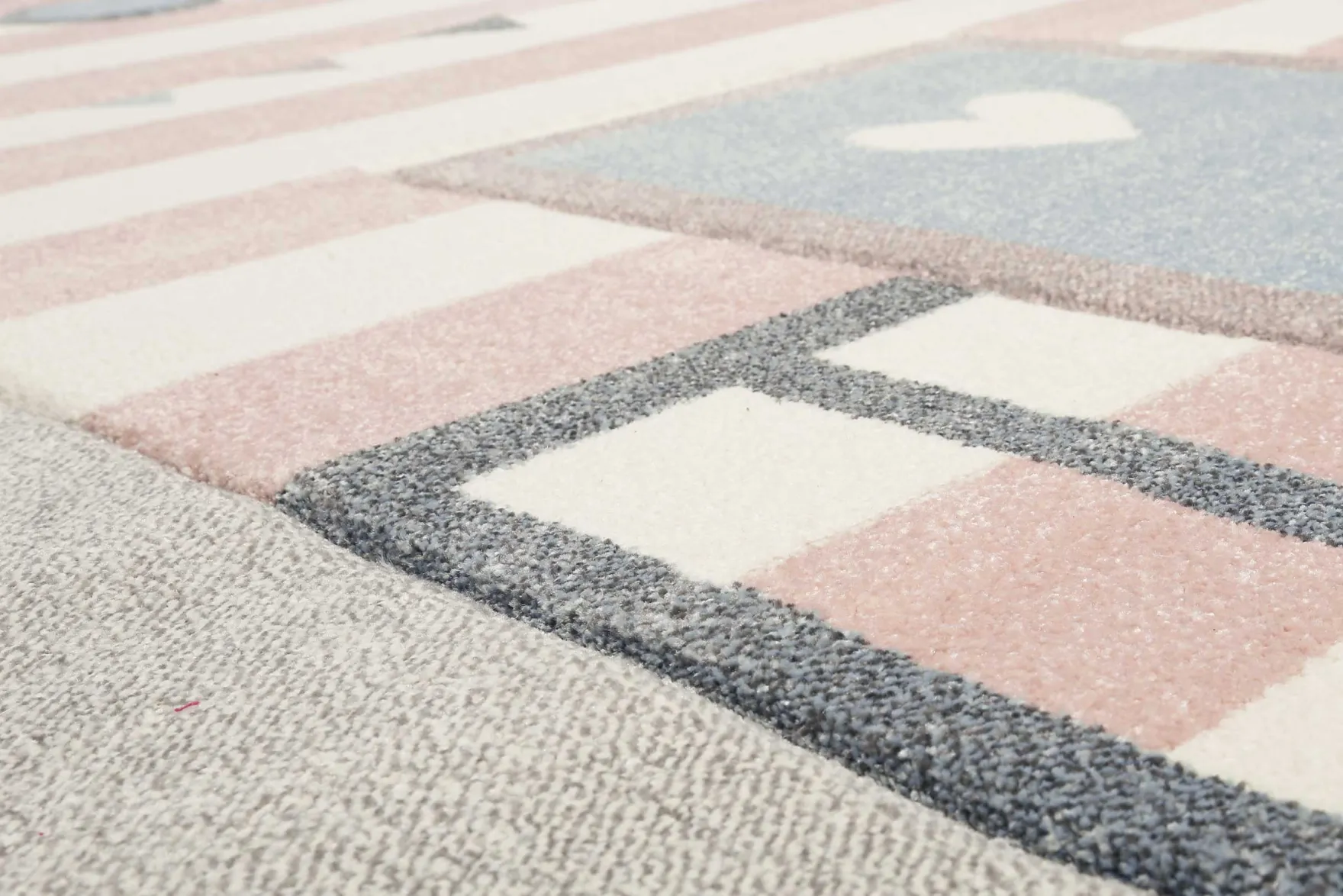 Esprit Kinderteppich Grau Rosa "Sea Castle"