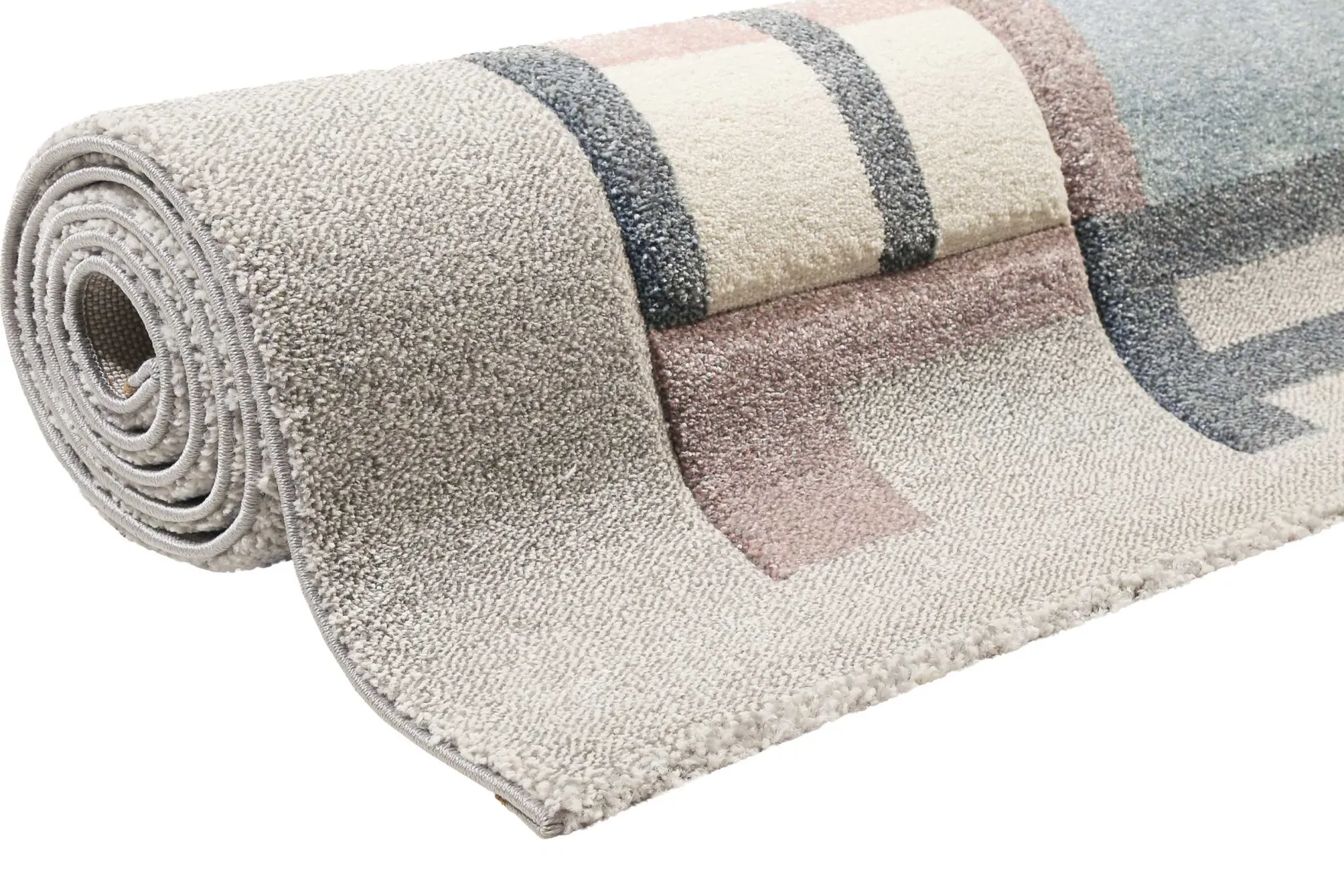 Esprit Kinderteppich Grau Rosa "Sea Castle"