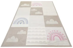 Esprit Kinder-Wendeteppich Beige "Lovely Rainbow"