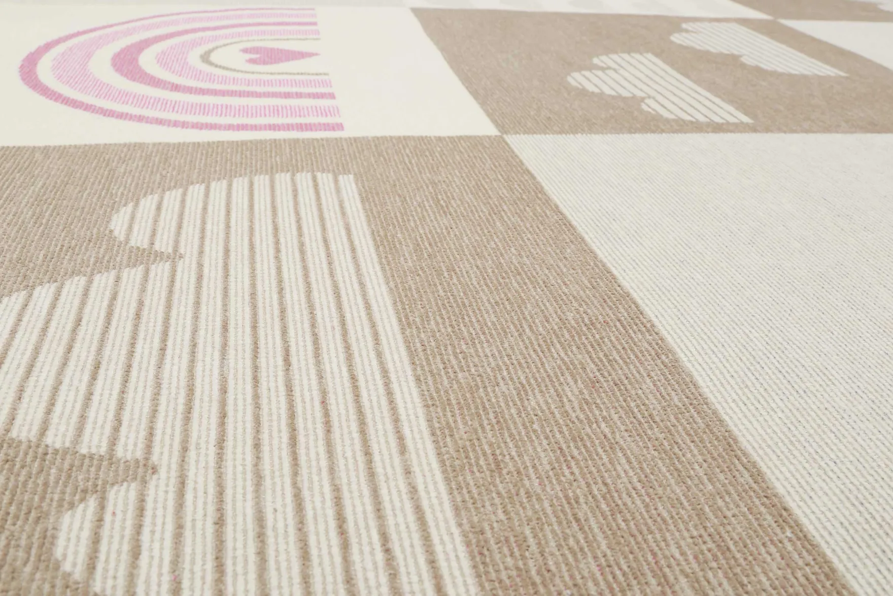 Esprit Kinder-Wendeteppich Beige "Lovely Rainbow"