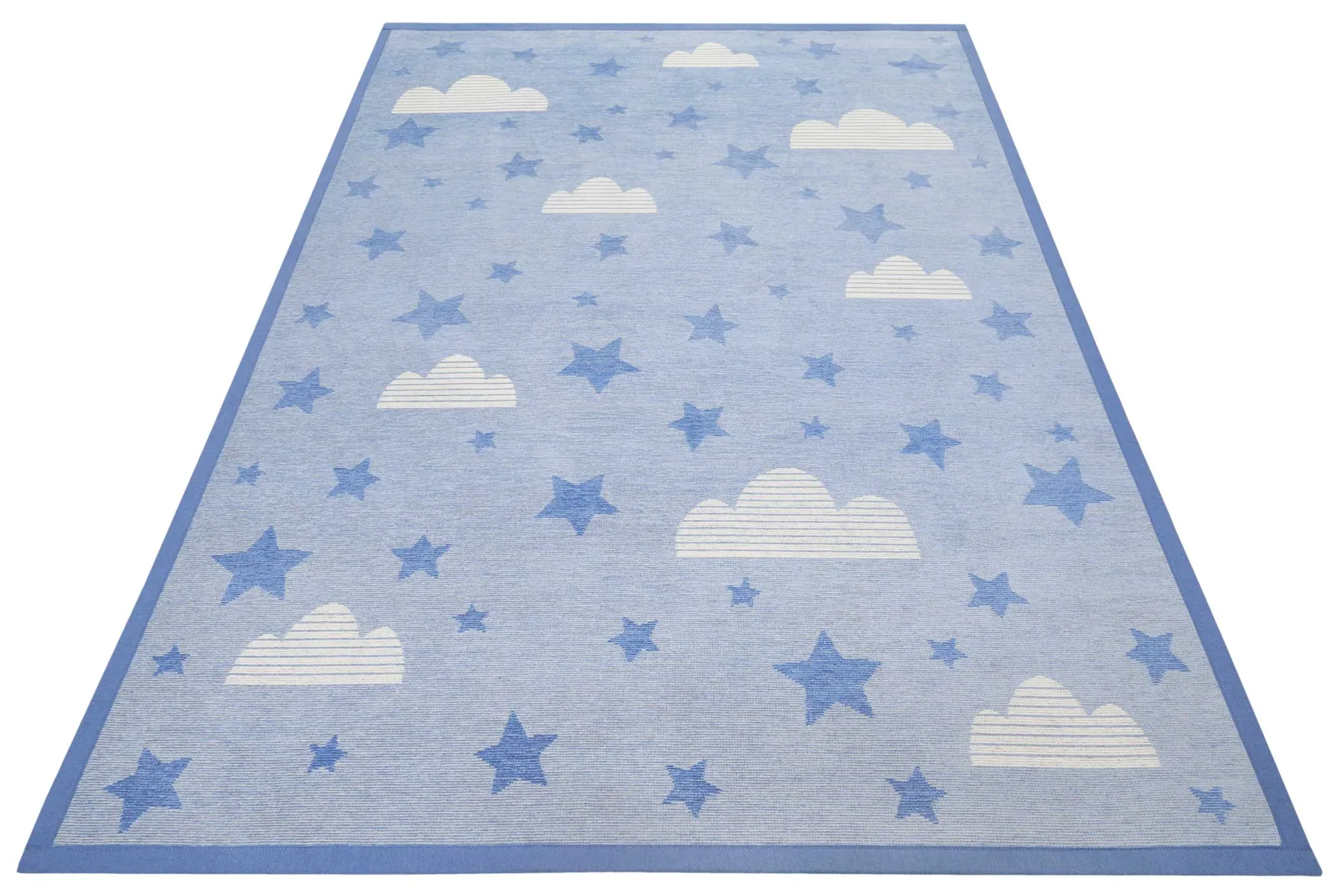 Esprit Kinder-Wendeteppich Blau "Whale Buddy"