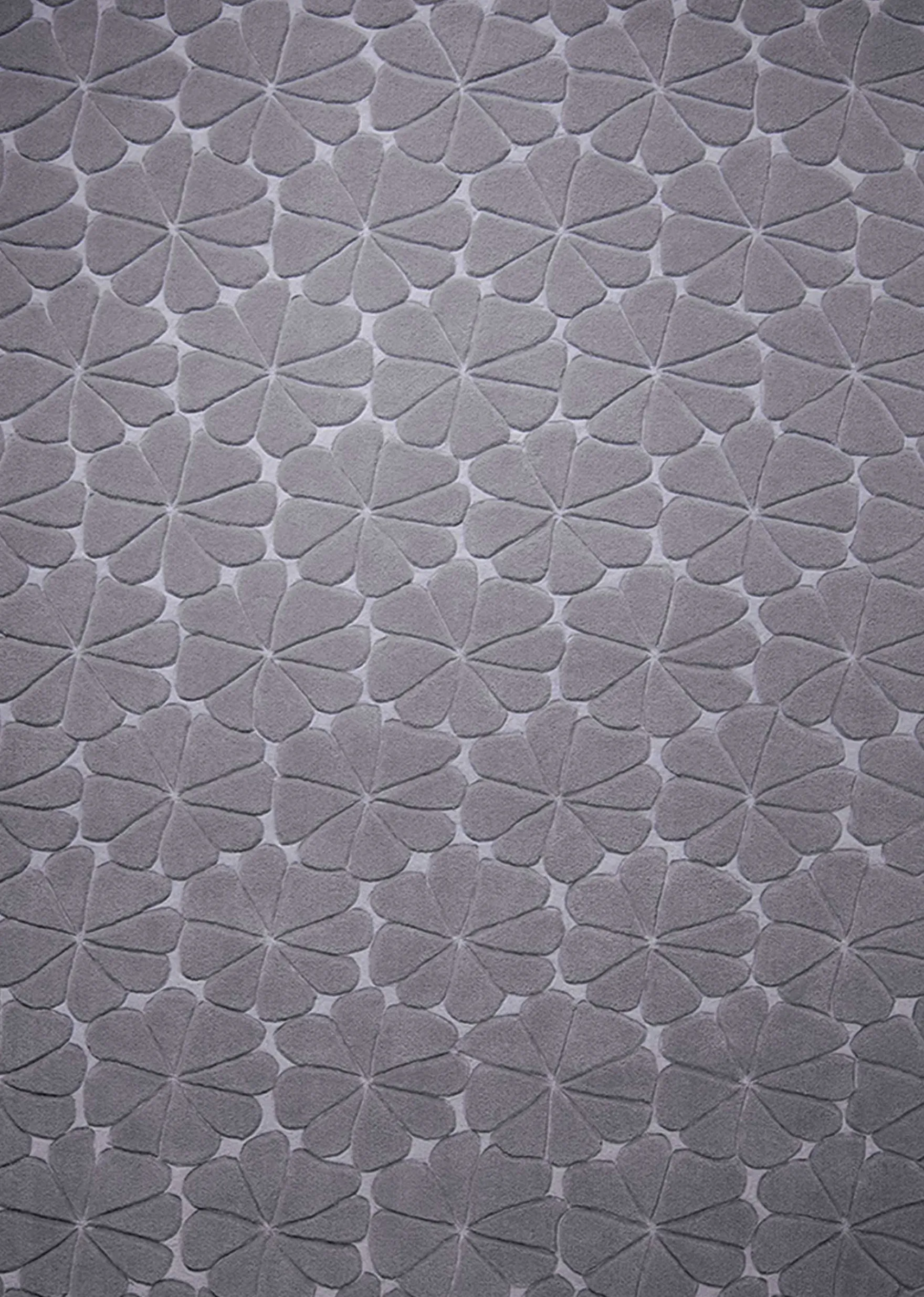 Esprit Kurzflor Teppich aus Wolle "Ficus" grau