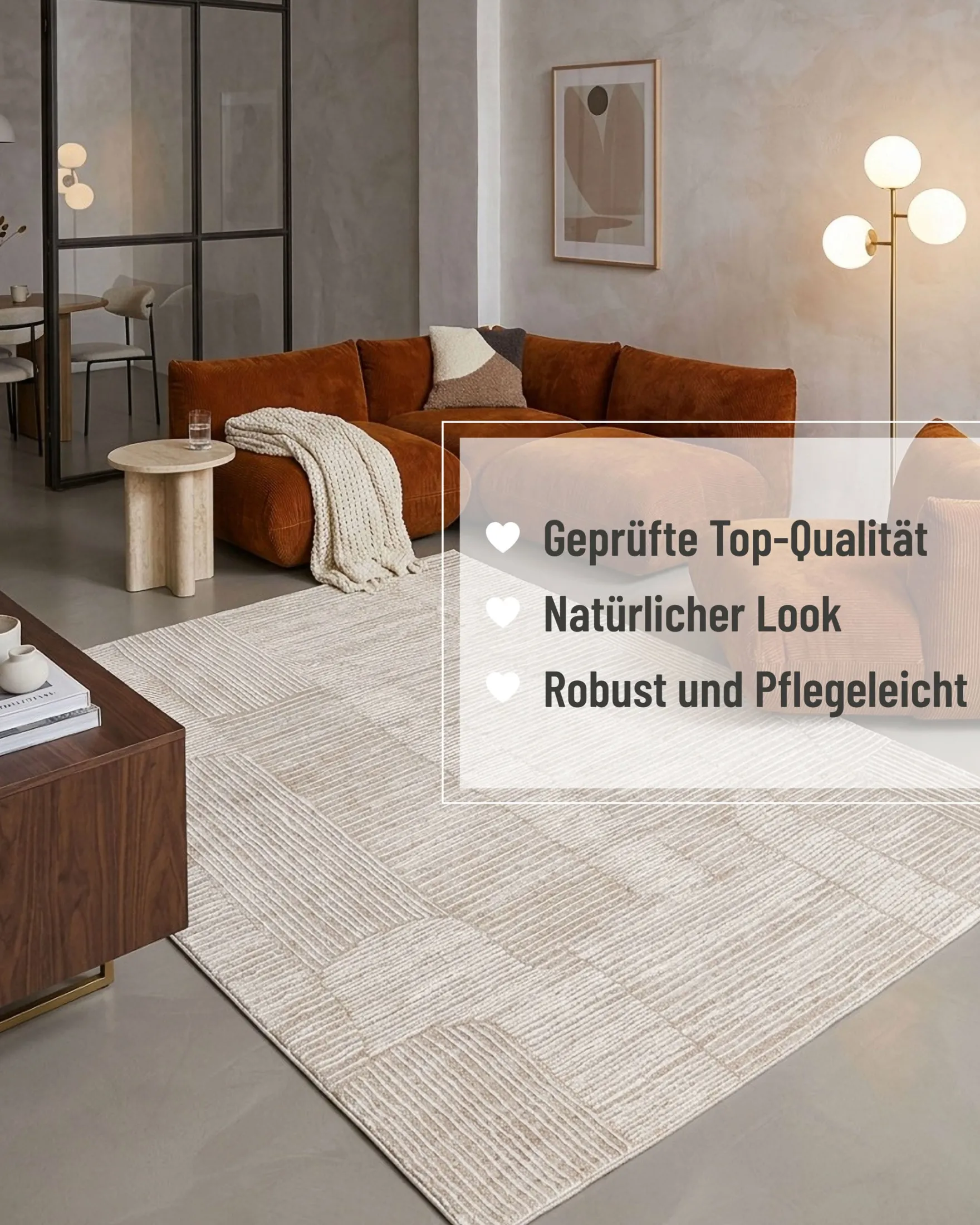 Esprit Kurzflorteppich Beige Multi "Raymond"