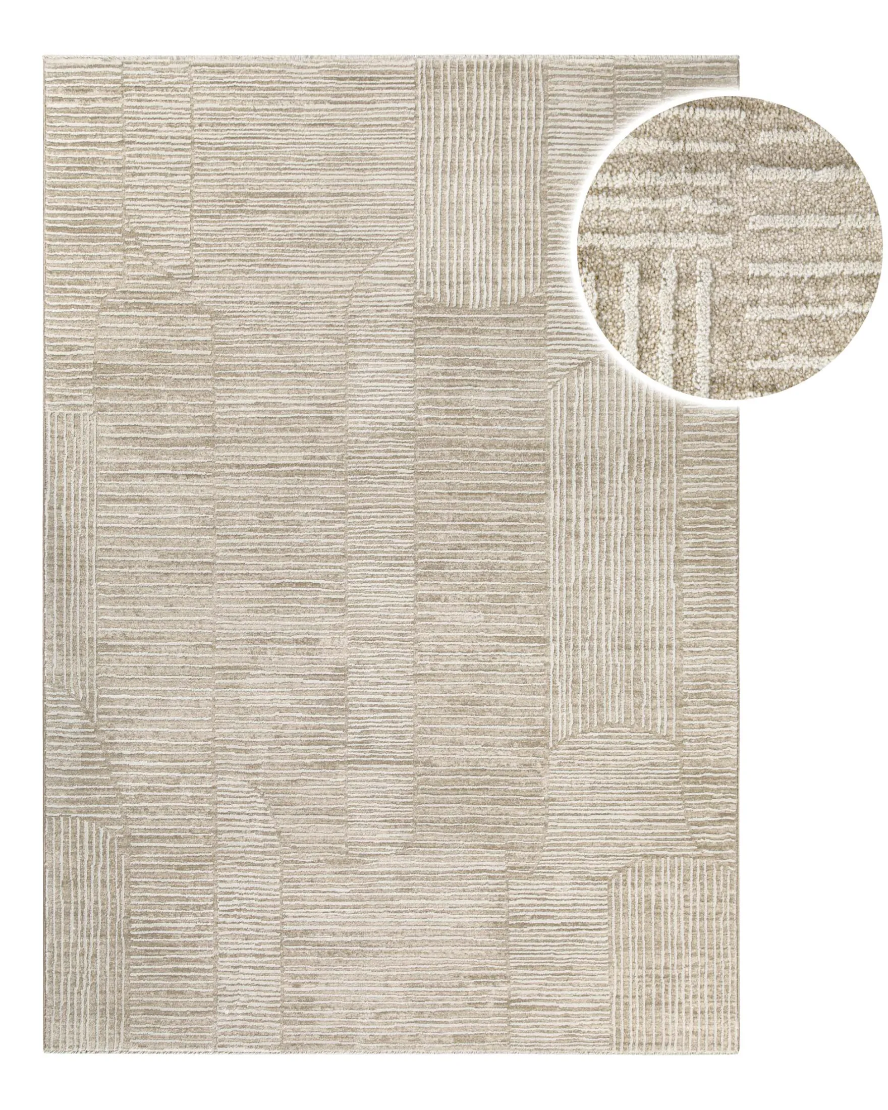 Esprit Kurzflorteppich Beige Multi "Raymond"