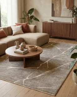 Esprit Kurzflorteppich Beige Grau "Elite"