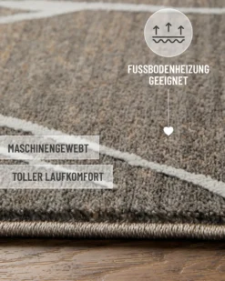 Esprit Kurzflorteppich Beige Grau