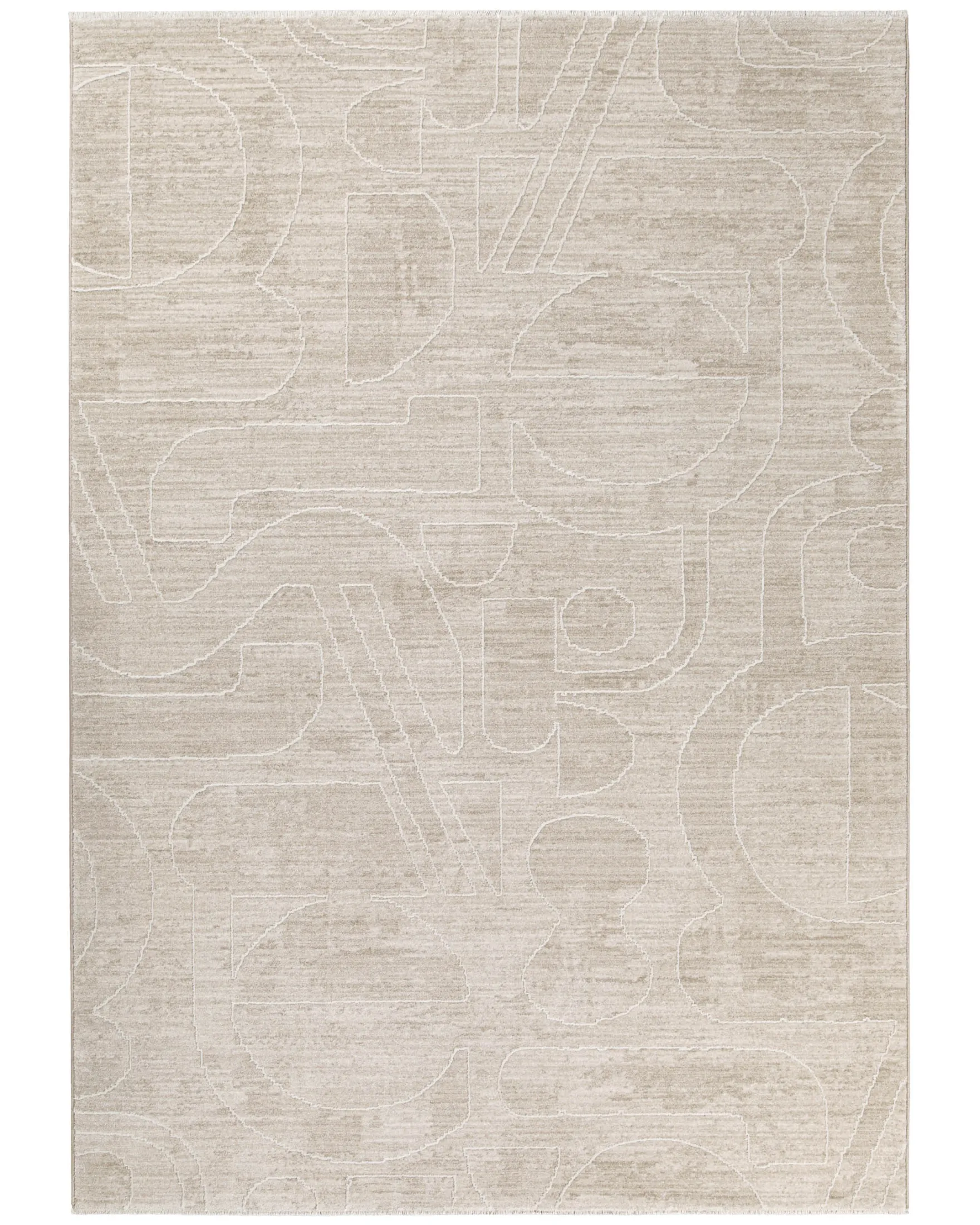 Esprit Kurzflorteppich Beige Multi "Beatle-B"