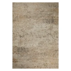 Esprit Kurzflor Teppich Beige aus Wolle