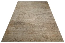 Esprit Kurzflor Teppich Beige aus Wolle