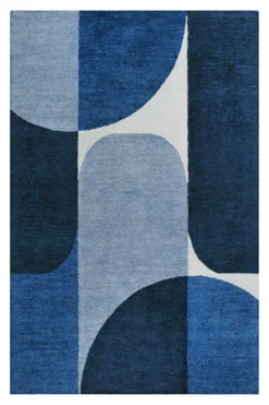 Esprit Kurzflor Teppich Blau