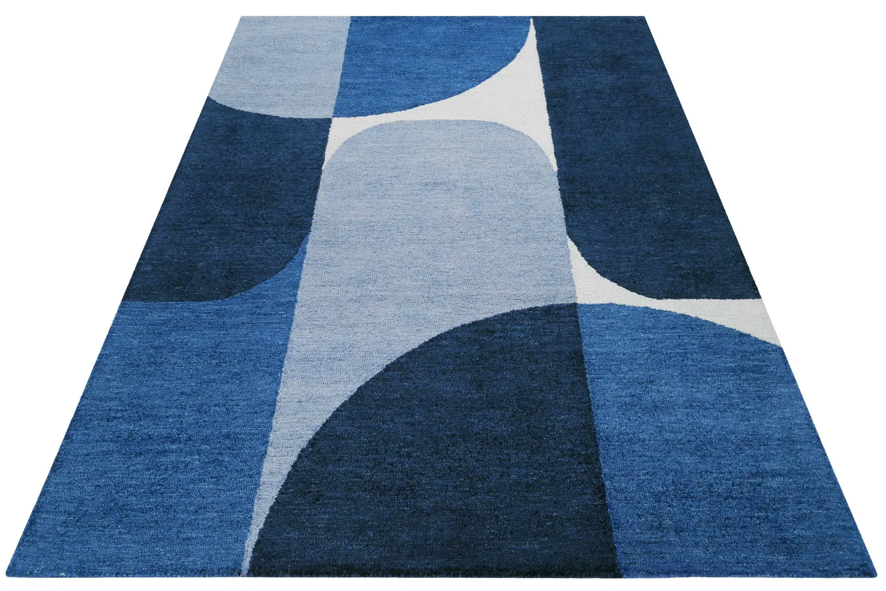 Esprit Kurzflor Teppich Blau "Backup"