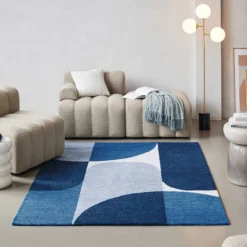 Esprit Kurzflor Teppich Blau