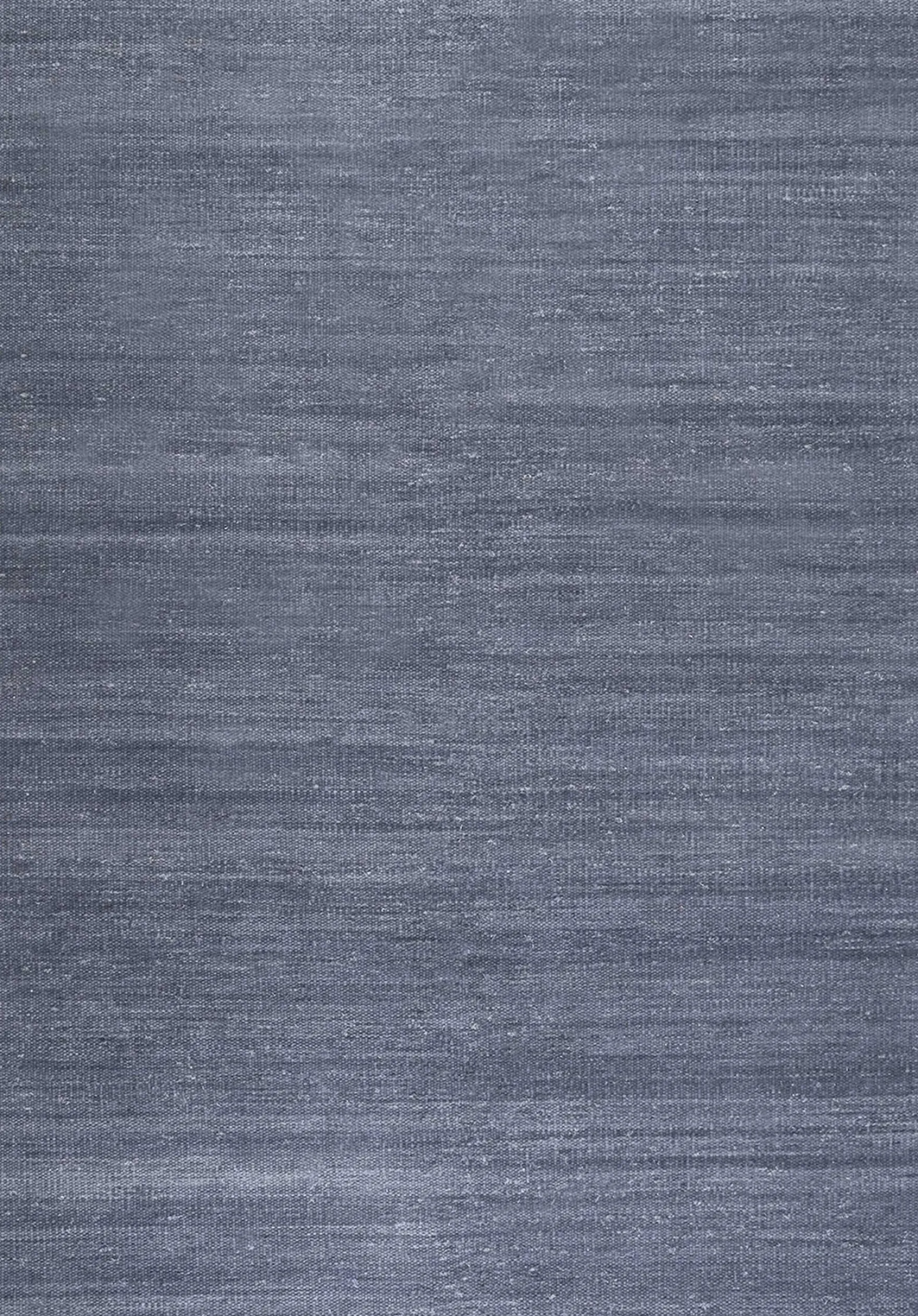 Esprit Kurzflor Teppich Blau Grau aus Baumwolle "Rainbow Kelim"