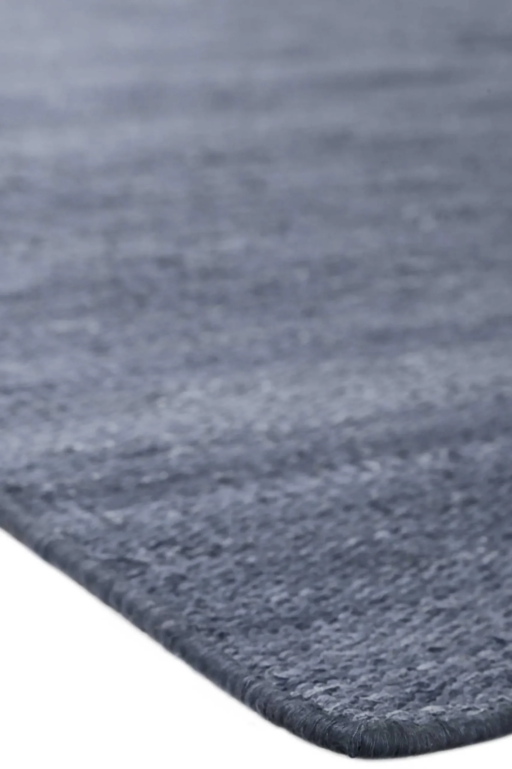 Esprit Kurzflor Teppich Blau Grau aus Baumwolle "Rainbow Kelim"