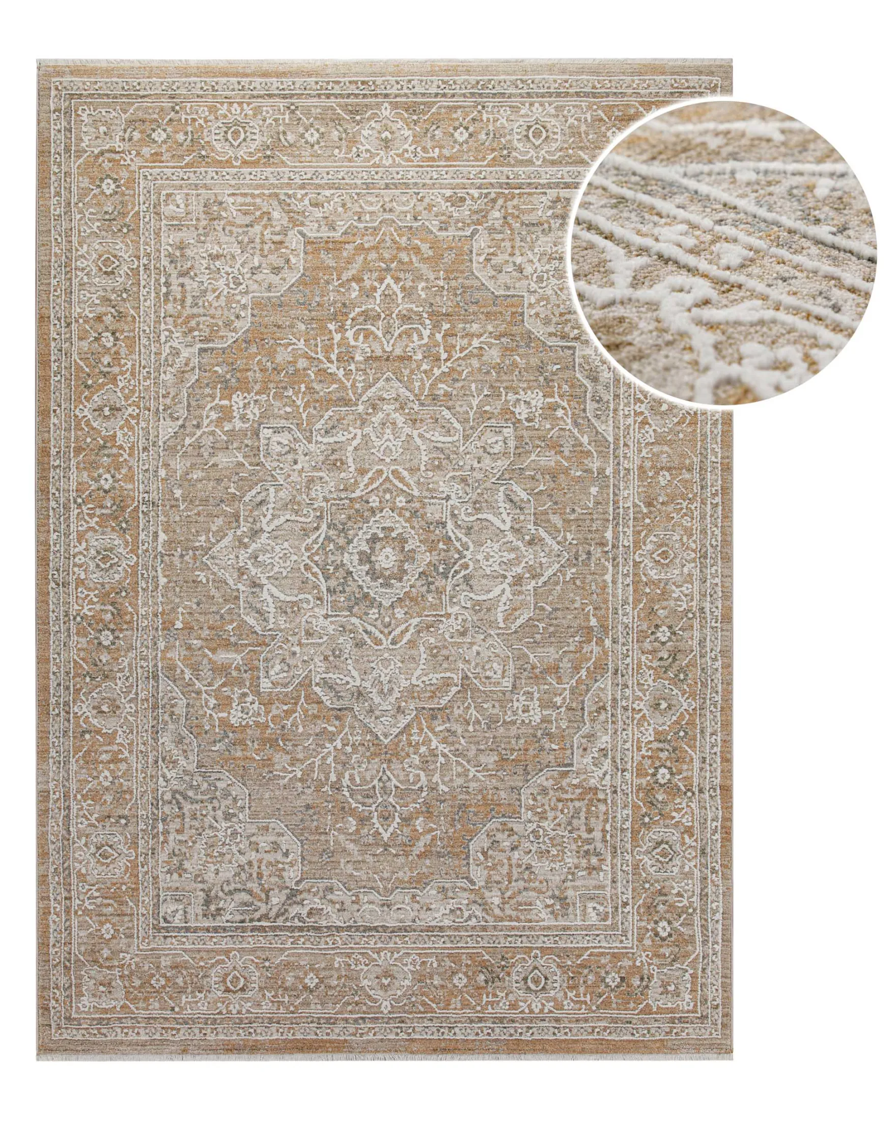 Esprit Kurzflorteppich Braun Beige "Vintage Soul"