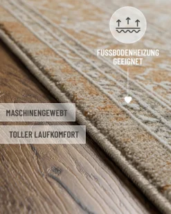 Esprit Kurzflorteppich Braun Beige