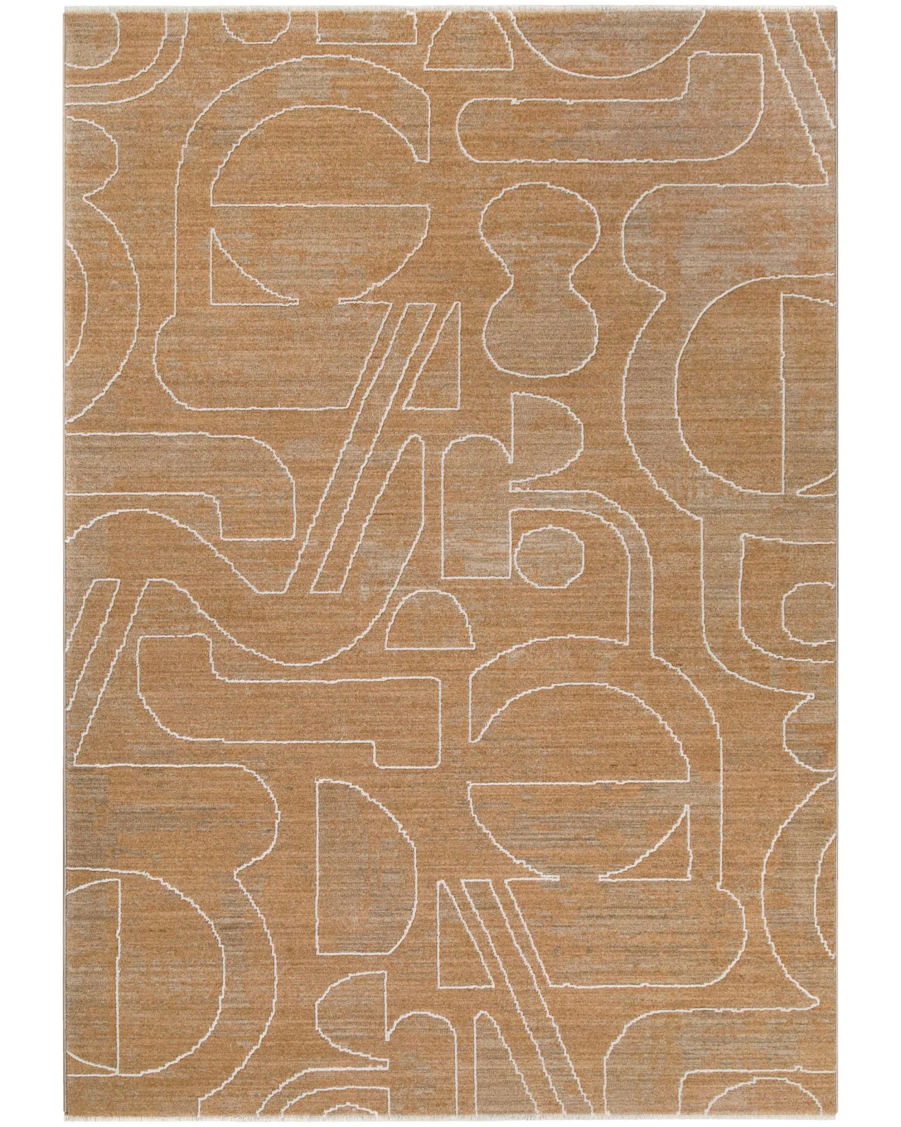 Esprit Kurzflorteppich Braun Multi "Beatle-B"