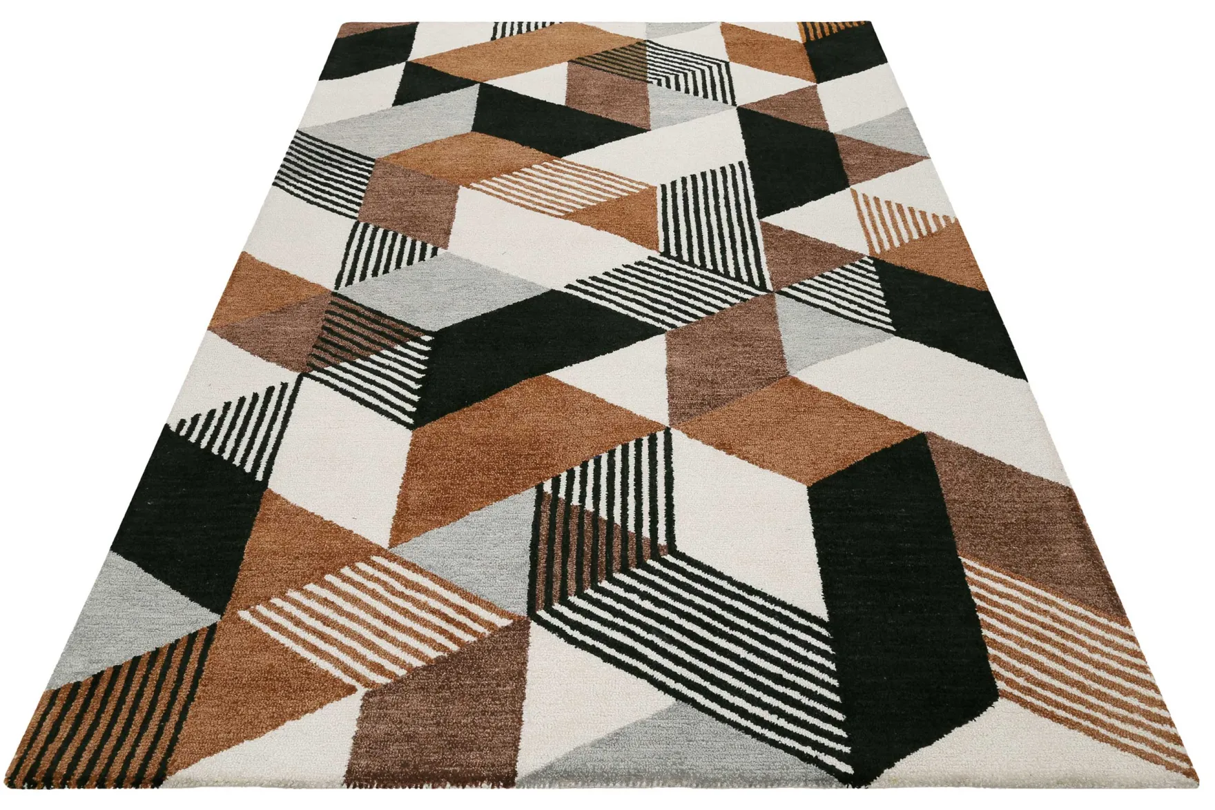Esprit Kurzflor Teppich Braun "Uptown"
