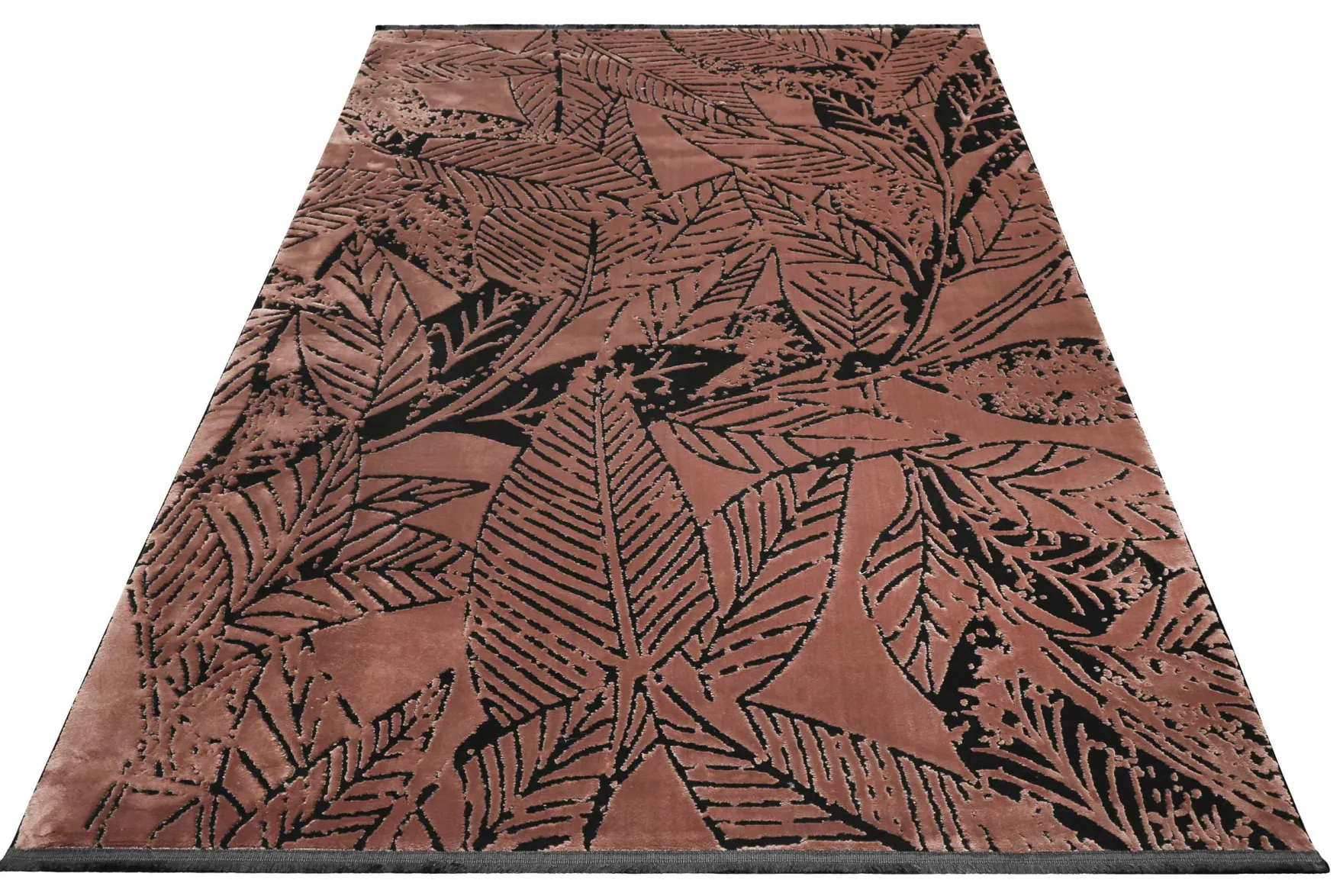 Esprit Kurzflor Teppich Cognac Braun "Inga"
