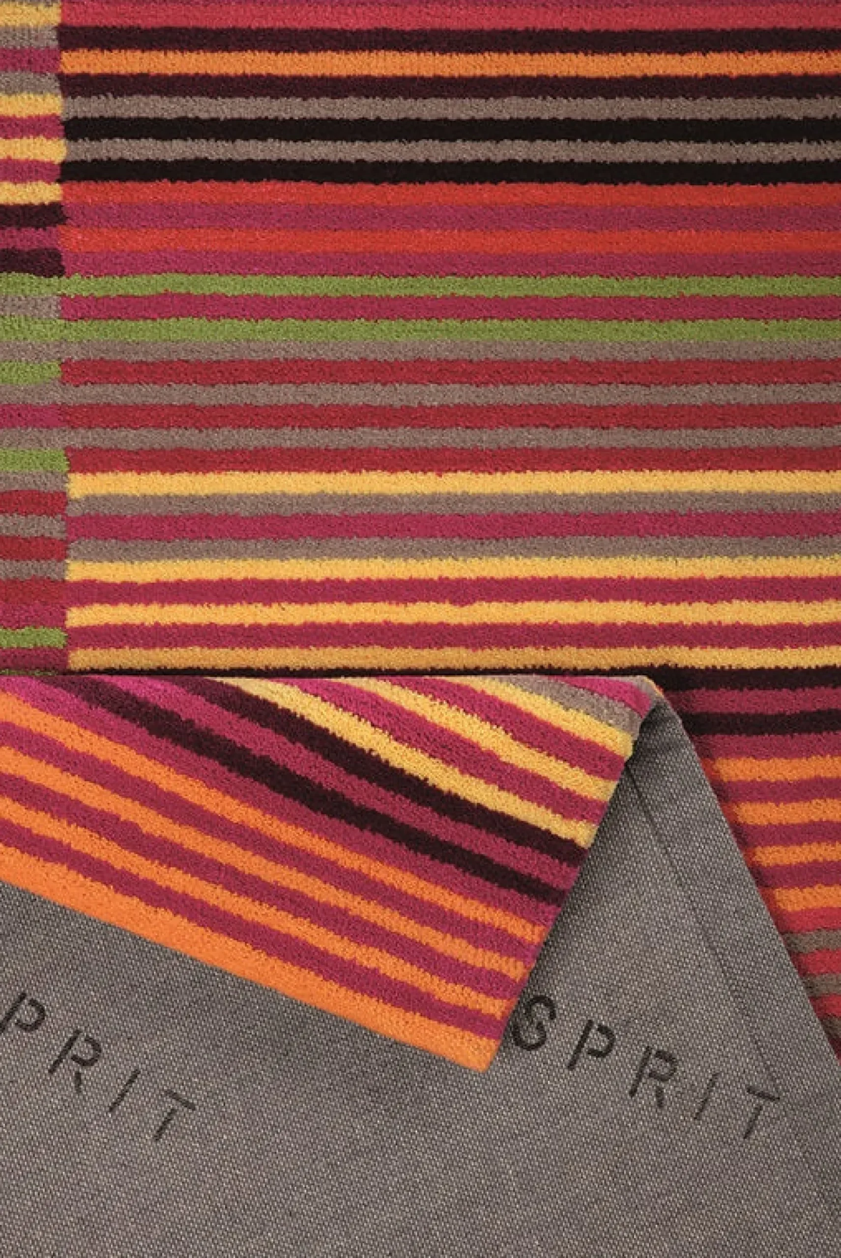 Esprit Kurzflor Teppich "Colorpop" rot grün